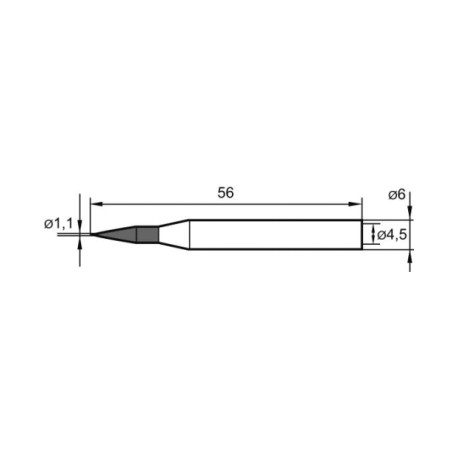 Ersa - 1.1mm soldeerstift voor Tip260 16w