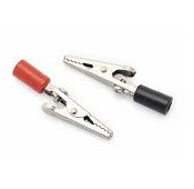 Insulated alligator clip with socket 4mm 4 Pieces