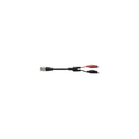 Coaxial cable 0.75m - BNC male plug / 2 alligator clips