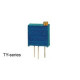 Instelpotentiometer meerslag cermetbaan 100K