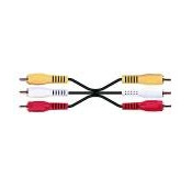 Cable 3m - 3 RCA male/3 RCA male