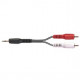 Cable 1.5 m - Fiche male 3.5mm/2 fiches male RCA