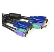 Cables de rallonge 3en1 pour connexion PS2 - 2.00m
