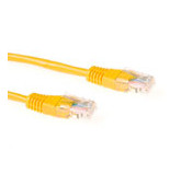 Cable UTP (non blindé) - 0.5m - Categorie 5 - Jaune