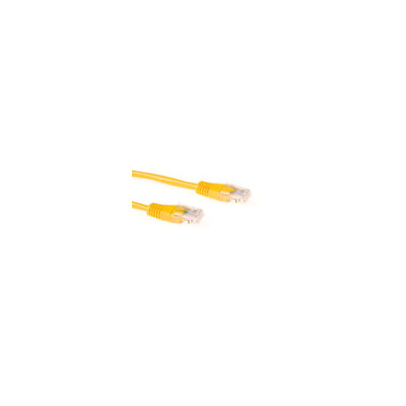 Cable UTP (non blindé) - 1.5m - Categorie 5 - Jaune