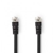 Cable 1.5m double blindage - Fiche male "F"/Fiche male "F"