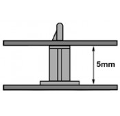 Support pour c.i. ouverture 3mm H-5mm 18x18mm par 10 pieces