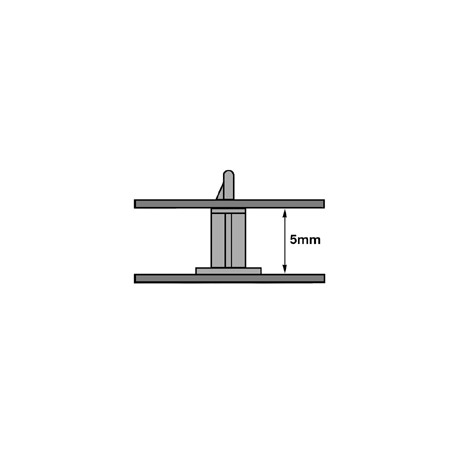 Support pour c.i. ouverture 3mm H-5mm 18x18mm par 10 pieces