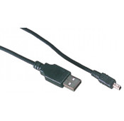 Cable USB2 1.80m - Fiche A male/Mini USB B male 4poles