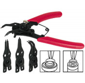 Combination snap ring pliers