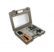 Crimping tool kit for modular connectors