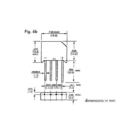 Bridge Diode 200V 6A