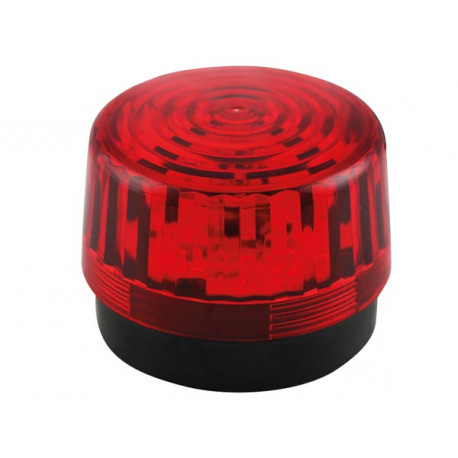 Elektronische flitslamp 12VDC - Rood ø 100 mm