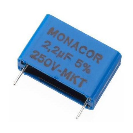 Condensatoor van hoge waarde MKT 2.2M 250Vdc