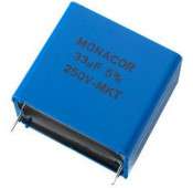 Condensatoor van hoge waarde MKT 33M 250Vdc