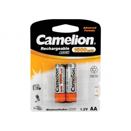 Camelion - 2 batteries rechargeables AA 1500mAh 1.2V