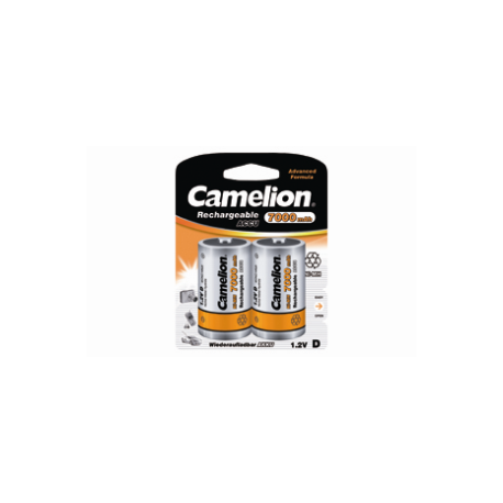 Camelion - 2 batteries rechargeables D 7000 mAh 1.2V