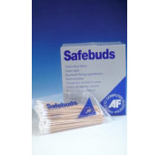 Safebuds - Tiges en bois embout coton par 100
