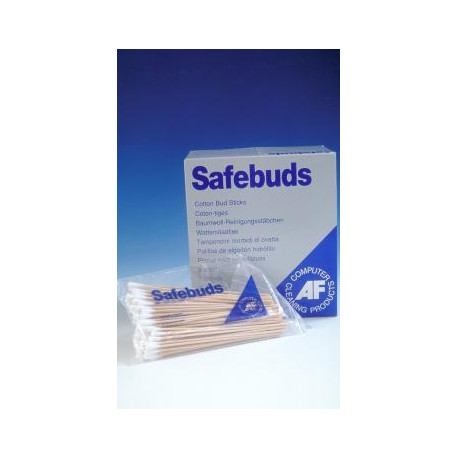 Safebuds - Long and hard wooden Cotton buds 100