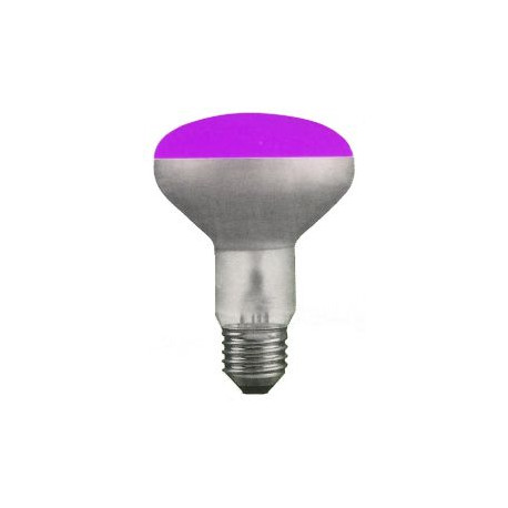 Lamp reflector 60W R80 E27 red purple
