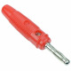 banana plug 4mm red with side socket