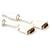 Kabel 5m - 2 x DVI mannelijk DUAL link (24+1)