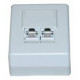 Elix - Opbouw aansluitdoos 2xRJ45 jack Cat.6