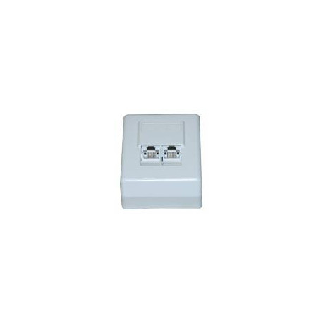 Elix - Opbouw aansluitdoos 2xRJ45 jack Cat.6