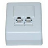 Elix - Opbouw aansluitdoos 2xRJ45 jack Cat.6