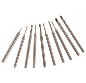 Assorted mini drill bit set - 10 pcs 0.6 to 2.3mm