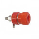 Rood geisoleerde klem 4mm 16A dubbele isolatie