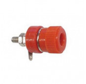 Rood geisoleerde klem 4mm 16A dubbele isolatie