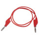 Cordon 1m PVC - 2x banana jack 4mm red