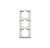 Elix EF003 Triple cover plate vertical cream