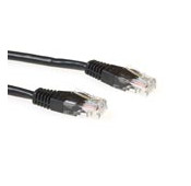 Cable UTP (non blindé) - 1.5m - Categorie 5 - Noir