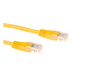 Cable UTP (non blindé) - 3m - Categorie 5 - Jaune