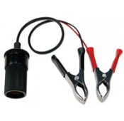 Adaptateur pour allume cigare 12V avec pinces batterie