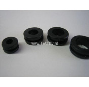 Tule doorvoer 8mm - 10 mm - 5mm zwart pvc per 5 stuck