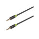 Cable 0.5 - Jack male 3.5mm stereo/jack male 3.5mm stereo