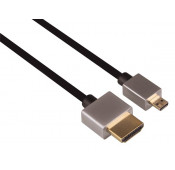 Câble HDMI 2.0 mâle/mâle Micro Ø 3.8 mm- 2m