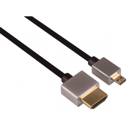 Câble HDMI 2.0 mâle/mâle Micro Ø 3.8 mm- 2m