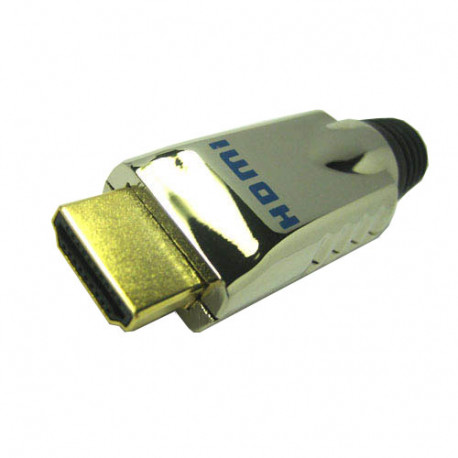 Connecteur HDMI Male 19 Cont. Plaque or a souder