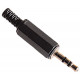 Fiche jack male stereo 3.5mm