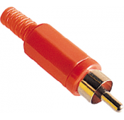 RCA plug rood