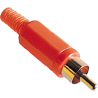 RCA plug rood
