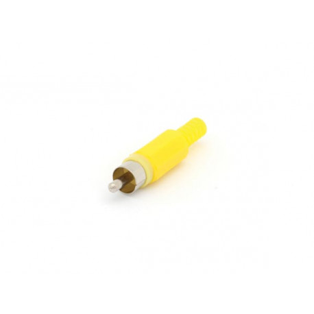 Fiche male phono RCA jaune