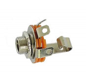 Gesloten circuit jack mono 6.35mm met schakelaar