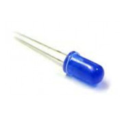 LED Standard 5mm BLEU DIFFUSANT - Pack de 5pcs