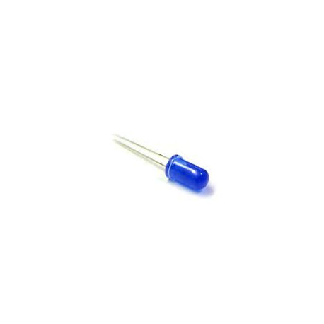 LED Standard 5mm BLEU DIFFUSANT - Pack de 5pcs