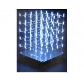 Cube a Led 3D - 5 x 5 x 5 blanc